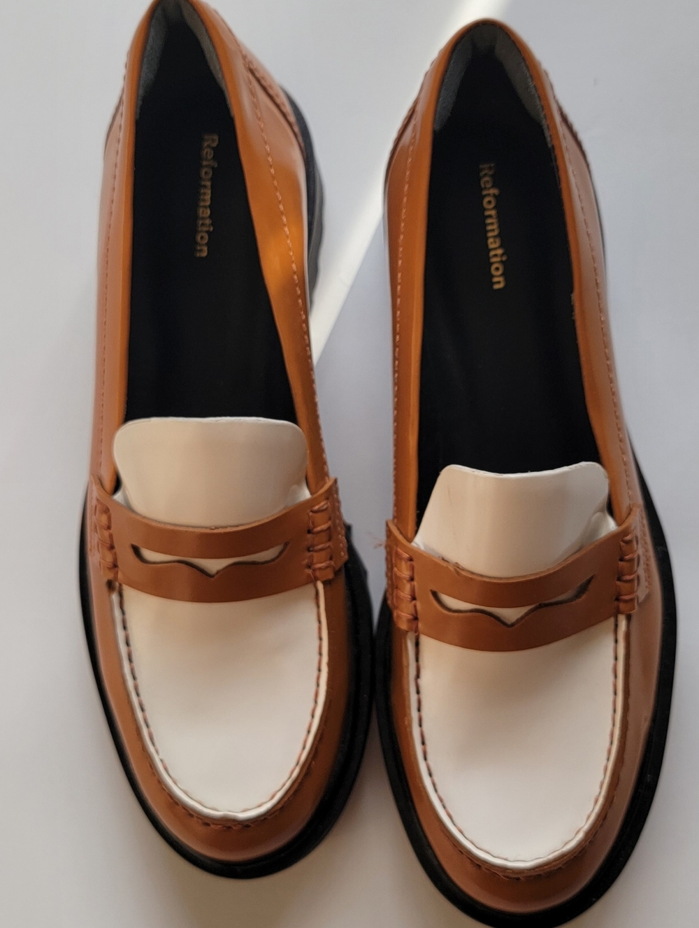 NEW Reformation Agathea chunky leather loafers -- See Note - Picture 9 of 10